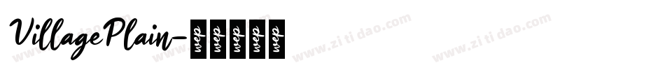 VillagePlain字体转换