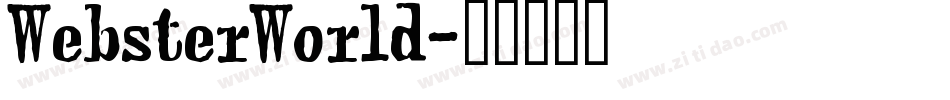 WebsterWorld字体转换