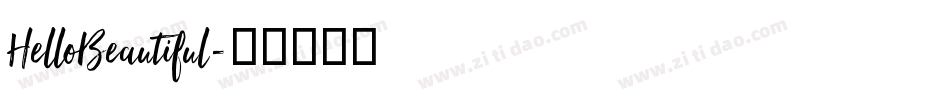 HelloBeautiful字体转换