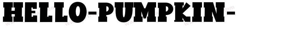 Hello-Pumpkin字体转换