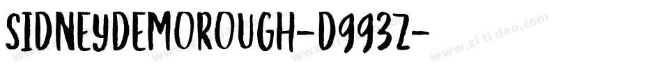 SidneyDemoRough-d993Z字体转换
