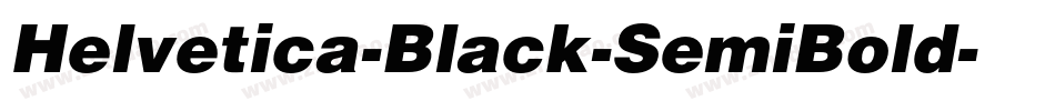 Helvetica-Black-SemiBold字体转换