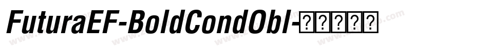FuturaEF-BoldCondObl字体转换