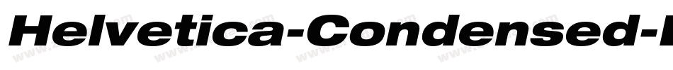 Helvetica-Condensed-BlackObl字体转换