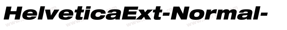 HelveticaExt-Normal字体转换