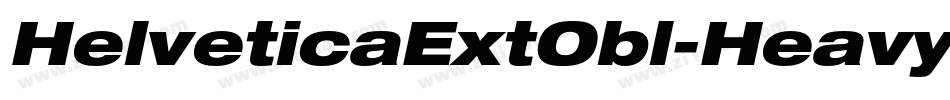 HelveticaExtObl-Heavy字体转换