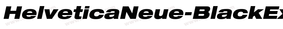 HelveticaNeue-BlackExt字体转换