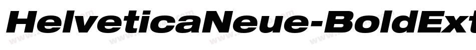 HelveticaNeue-BoldExt字体转换