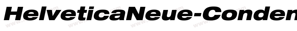 HelveticaNeue-CondensedObl字体转换