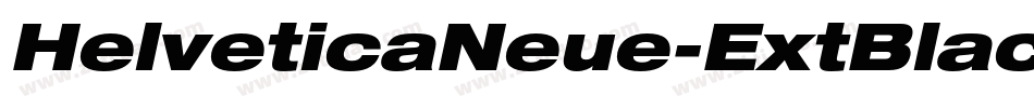 HelveticaNeue-ExtBlackCondObl字体转换