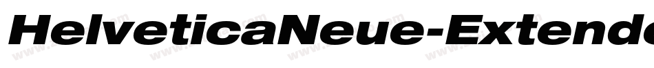 HelveticaNeue-ExtendedObl字体转换