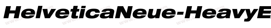 HelveticaNeue-HeavyExt字体转换