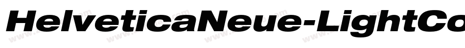 HelveticaNeue-LightCondObl字体转换
