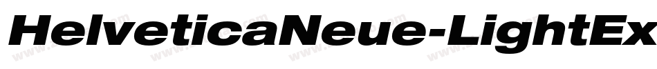 HelveticaNeue-LightExt字体转换