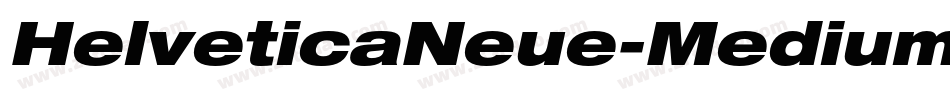 HelveticaNeue-MediumCondObl字体转换