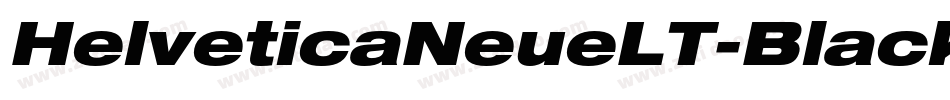 HelveticaNeueLT-BlackExtObl字体转换
