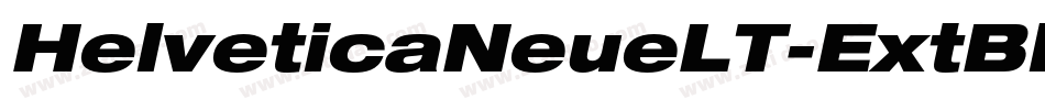 HelveticaNeueLT-ExtBlackCondObl字体转换