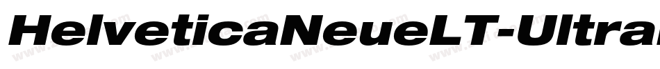 HelveticaNeueLT-UltraLigExtObl字体转换