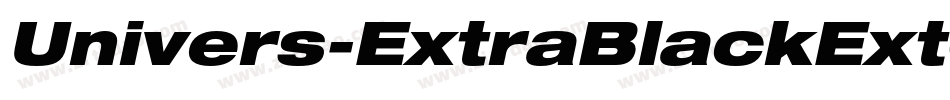 Univers-ExtraBlackExtObl字体转换