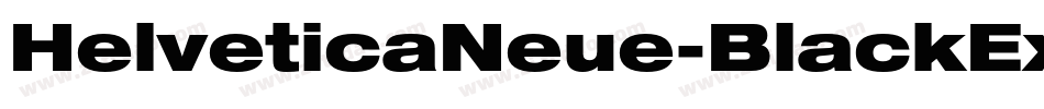 HelveticaNeue-BlackExt字体转换