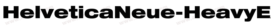 HelveticaNeue-HeavyExt字体转换