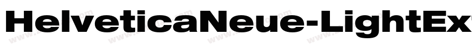 HelveticaNeue-LightExt字体转换