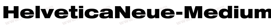HelveticaNeue-MediumExt字体转换