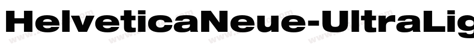 HelveticaNeue-UltraLigExt字体转换