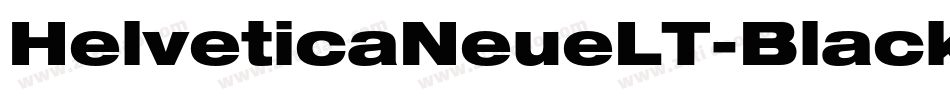 HelveticaNeueLT-BlackExt字体转换