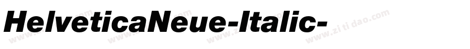 HelveticaNeue-Italic字体转换