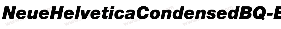 NeueHelveticaCondensedBQ-Black字体转换
