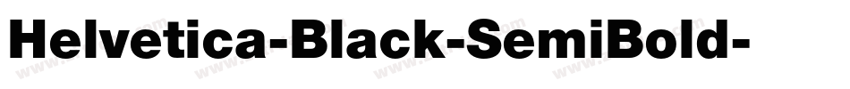 Helvetica-Black-SemiBold字体转换