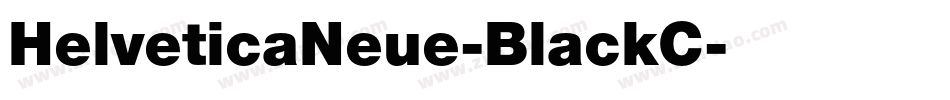 HelveticaNeue-BlackC字体转换 HelveticaNeue-BlackC字体转换