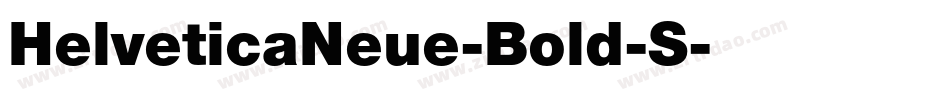 HelveticaNeue-Bold-S字体转换