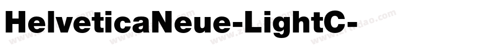 HelveticaNeue-LightC字体转换