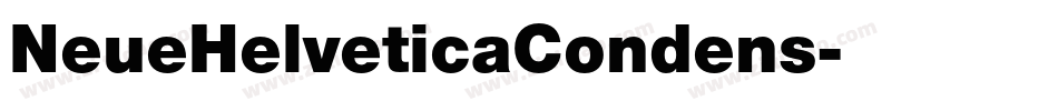 NeueHelveticaCondens字体转换