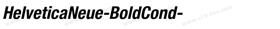 HelveticaNeue-BoldCond字体转换 HelveticaNeue-BoldCond字体转换