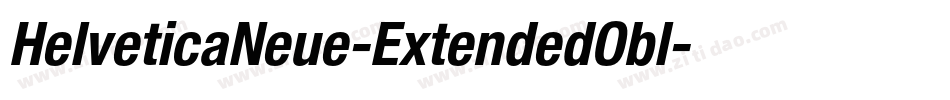 HelveticaNeue-ExtendedObl字体转换