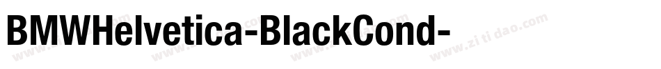 BMWHelvetica-BlackCond字体转换