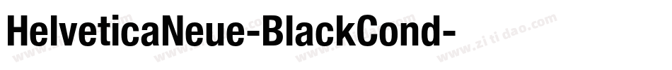 HelveticaNeue-BlackCond字体转换