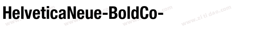 HelveticaNeue-BoldCo字体转换