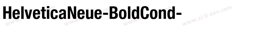 HelveticaNeue-BoldCond字体转换 HelveticaNeue-BoldCond字体转换