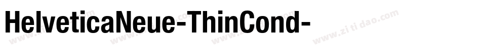 HelveticaNeue-ThinCond字体转换
