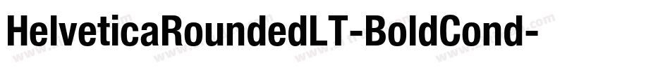 HelveticaRoundedLT-BoldCond字体转换