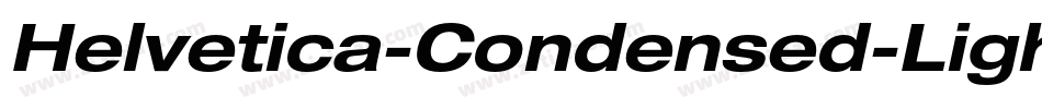Helvetica-Condensed-LightObl字体转换
