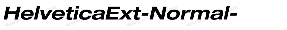 HelveticaExt-Normal字体转换