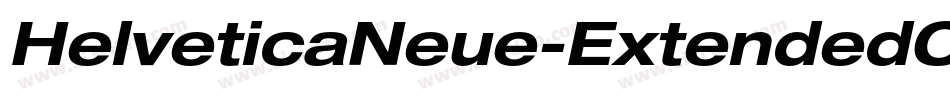 HelveticaNeue-ExtendedObl字体转换