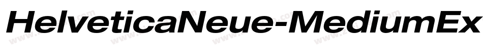 HelveticaNeue-MediumExt字体转换