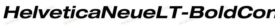 HelveticaNeueLT-BoldCondObl字体转换
