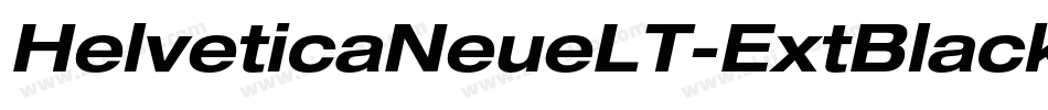 HelveticaNeueLT-ExtBlackCondObl字体转换
